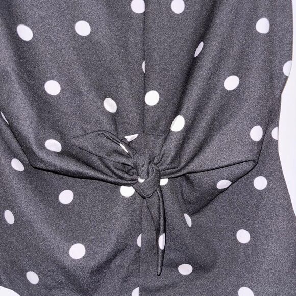 Ann-taylor Women's Black and Navy Blouse - Picture 2 of 4